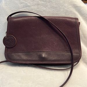 Cute crossbody handbag, dark burgundy
